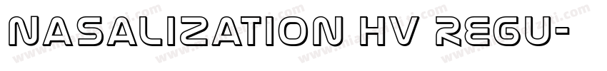 Nasalization Hv Regu字体转换